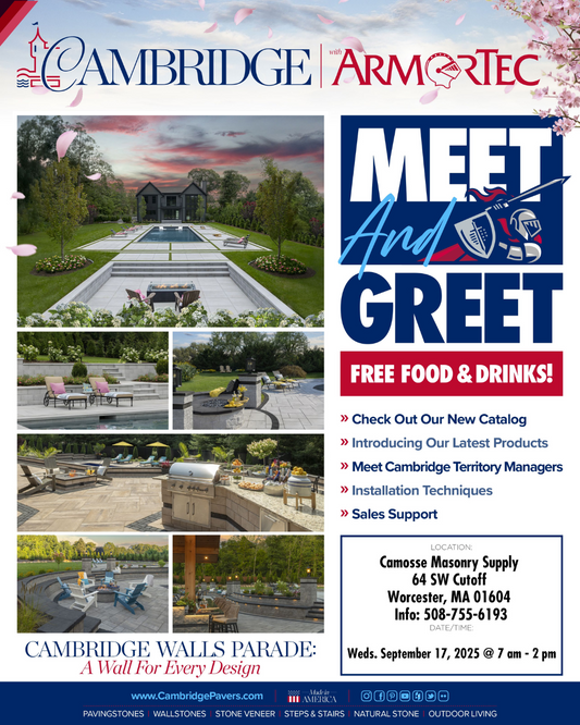 Cambridge Pavers Customer Meet & Greet Event Tomorrow!