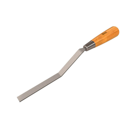 Bon® Stiff Carbon Steel Caulking Trowel with Wood Handle - Square