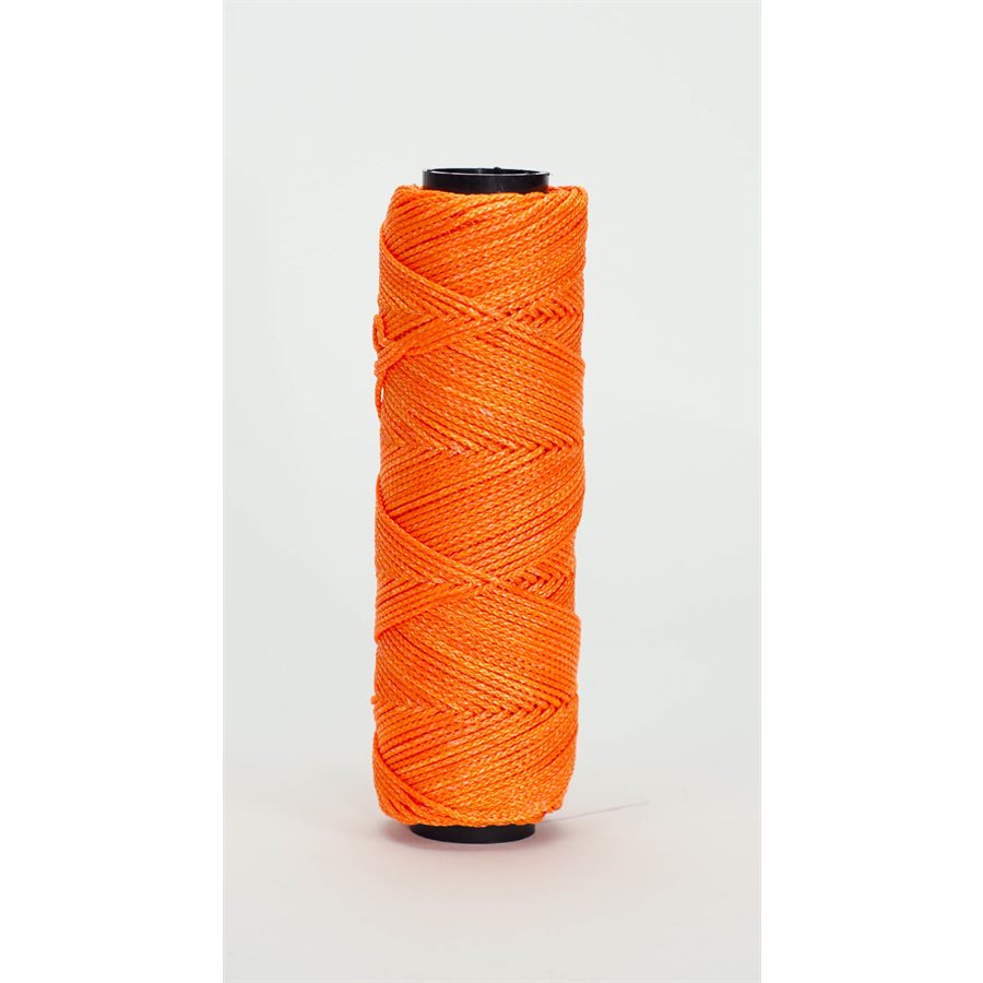 EZC Braided Nylon Line - 500' - Neon Orange