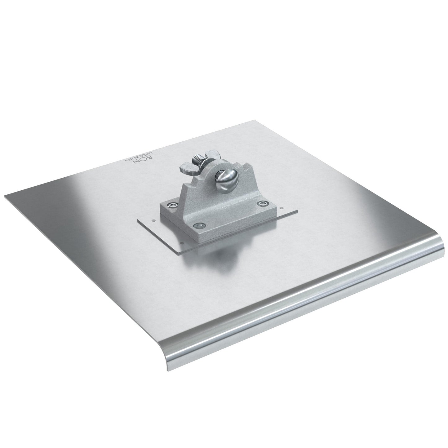 Bordeadora de acero inoxidable con forma de abanico, 10" x 6", radio de 3/8", borde de 1/2"