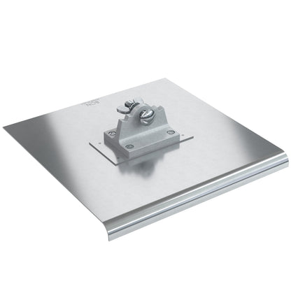 Bordeadora de acero inoxidable con forma de abanico, 10" x 6", radio de 3/8", borde de 1/2"