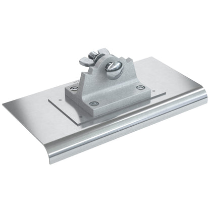 Bordeadora de acero inoxidable con forma de abanico, 10" x 6", radio de 3/8", borde de 1/2"