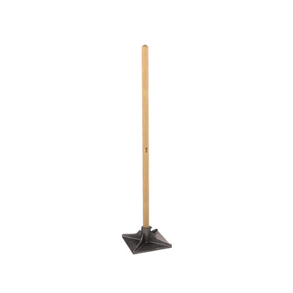 Dirt Tamper - 10-inch x 10-inch - 48-inch Wood Handle (Bon 12-357)