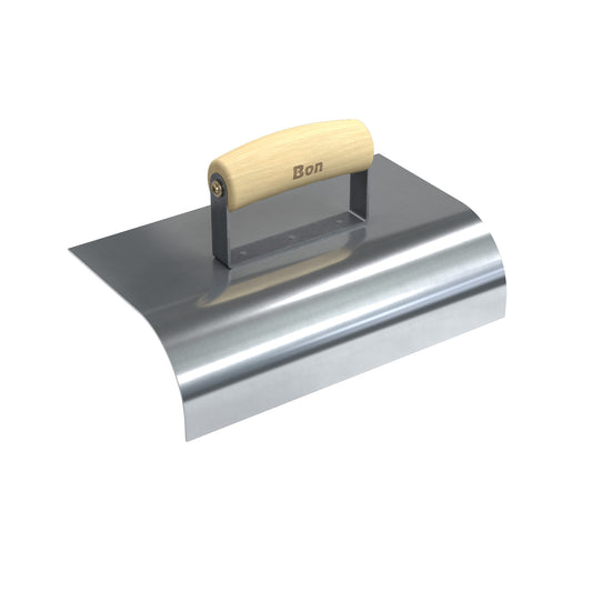 Highway Curb Runner - 10" x 5.75" - 2-5/8" Lip - 2" Radius - Wood Handle