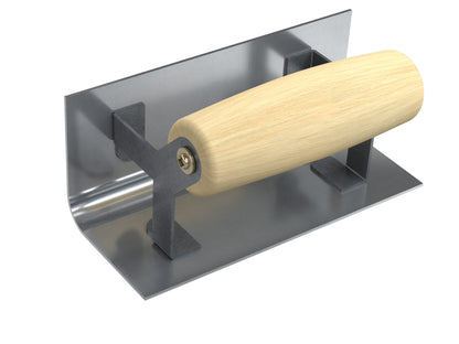 Step Tool - Inside - 6" x 2.5" - 1/2" Radius - Wood Handle