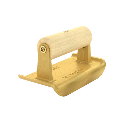 Edger - Bronze - 6" x 2.75" - 1/4" Radius - 5/8" Lip - Wood Handle