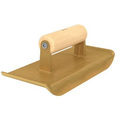 Edger - Bronze - 6" x 2.75" - 1/4" Radius - 5/8" Lip - Wood Handle