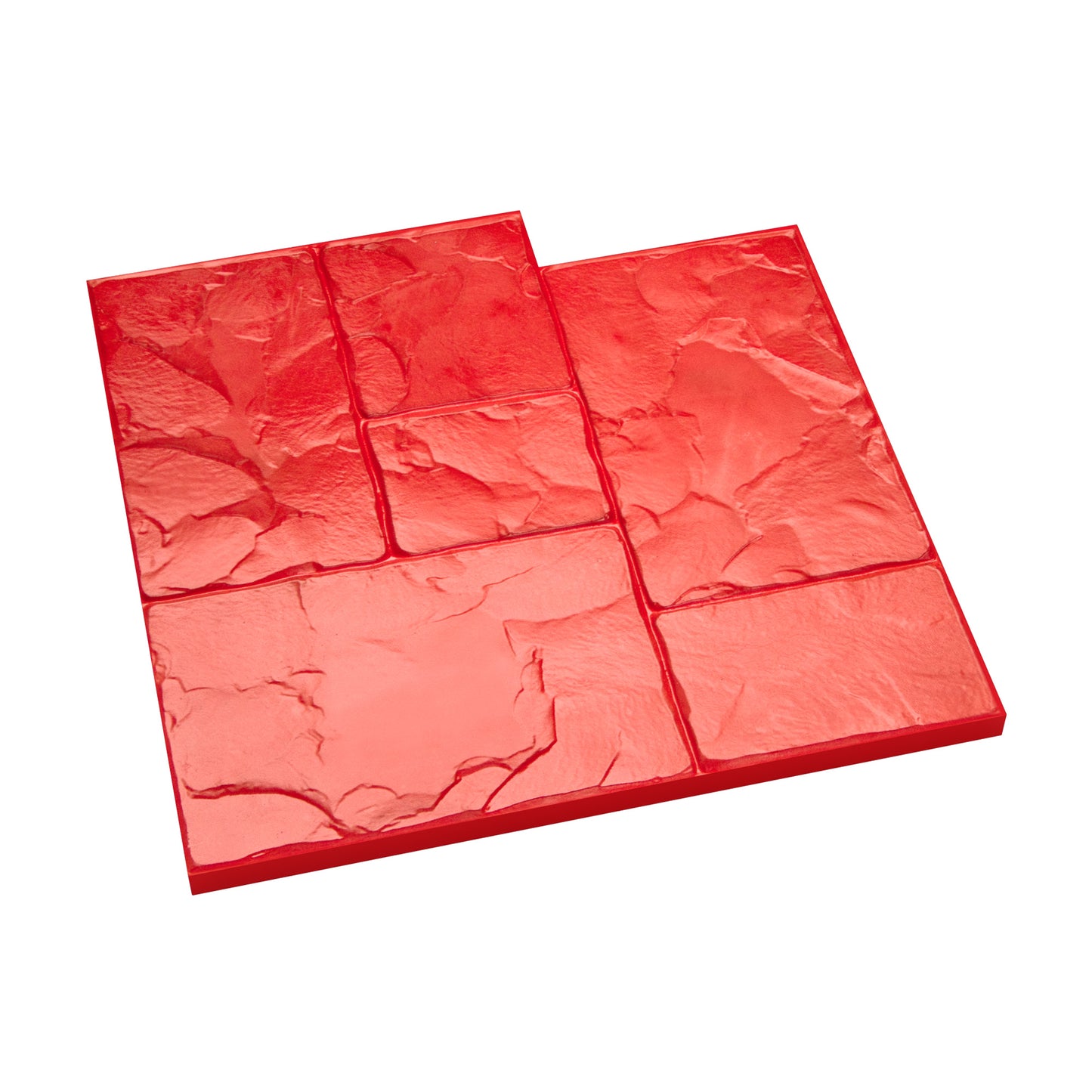 Texture Mat - Ashlar Red - 24-inch x 24-inch (Bon 12-595)