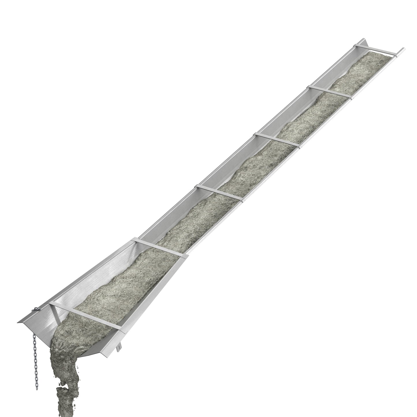 Concrete Chute - Flared End - Aluminum - 16 Foot (Bon 12-815)