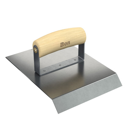 Chaflán - Acero inoxidable - 6" x 6" - Mango de madera