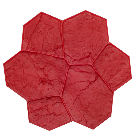 Floppy Mat - Random Stone - Red - 29-inch x 29-inch (Bon 12-873)