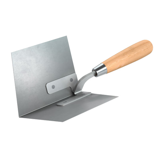 Angle Plow - Stainless Steel - 90 Degree - Wood Handle (Bon 13-149)