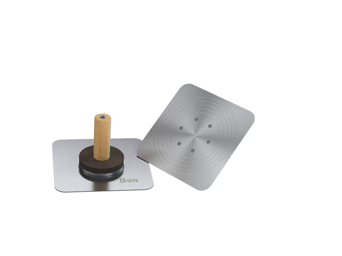 Halcón - Aluminio - 10" x 10" - Mango de madera