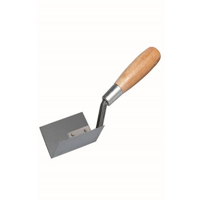 Outside Corner Tool - Stainless Steel - 1" x 1" - Wood Handle