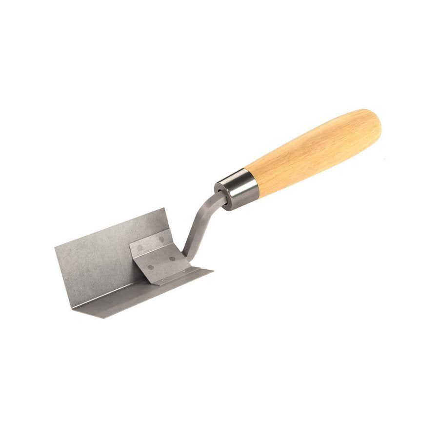 Inside Corner Tool - Stainless Steel - 1.5" x 1.5" - Wood Handle