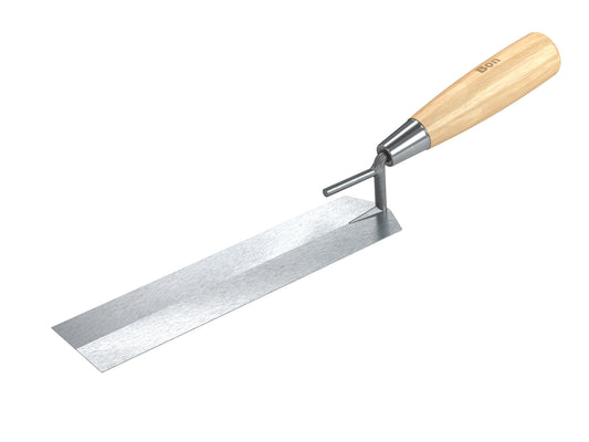 Margin Trowel - Bucket - Carbon Steel - 8-inch x 2-inch - Wood Handle (Bon 14-333)