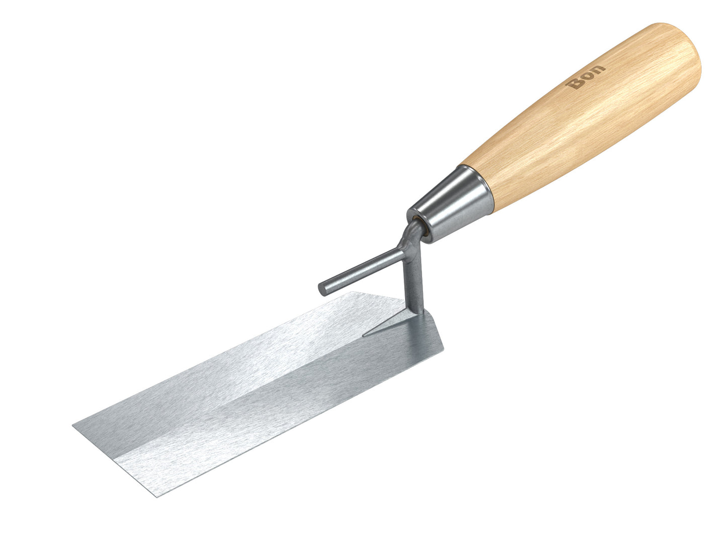 Margin Trowel - Bucket - Carbon Steel - 5-inch x 2-inch - Wood Handle (Bon 14-456)