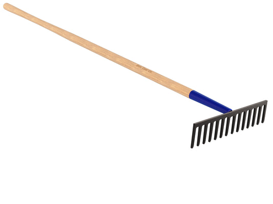 Road Rake - Heavy Duty - 15 1/2-inch - 66-inch Wood Handle (Bon 14-639)