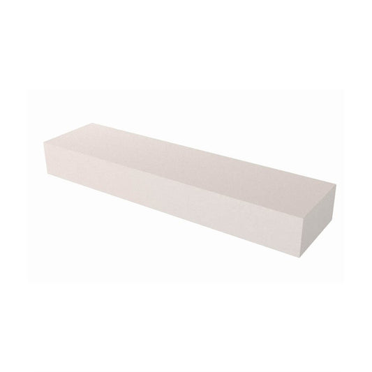 Rub Brick - White Aluminum Oxide - 8" x 2" x 1"