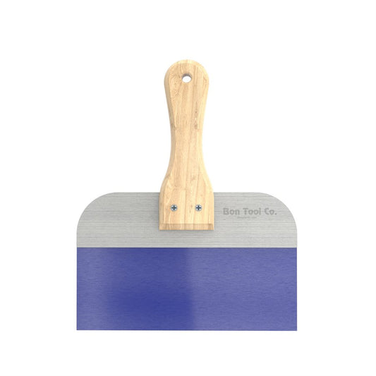 Bon Pro Plus Blue Steel Taping Knife with 7" Wood Handle
