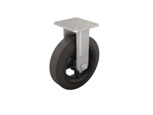 Caster - 8-inch Solid Rubber Rigid (Bon 15-304)