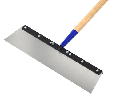 Floor Scraper - Steel Blade - 22-inch - 60-inch Wood Handle (Bon 15-363)