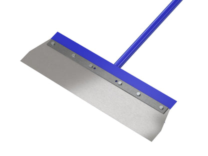 Floor Scraper - Square Steel Blade - 22-inch - 5 Foot Steel Handle (Bon 15-381)