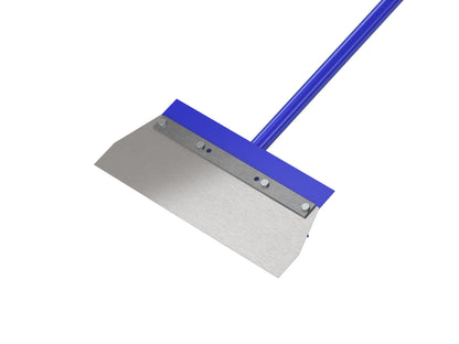 Floor Scraper - Square Steel Blade - 14-inch - 5 Foot Steel Handle (Bon 15-390)