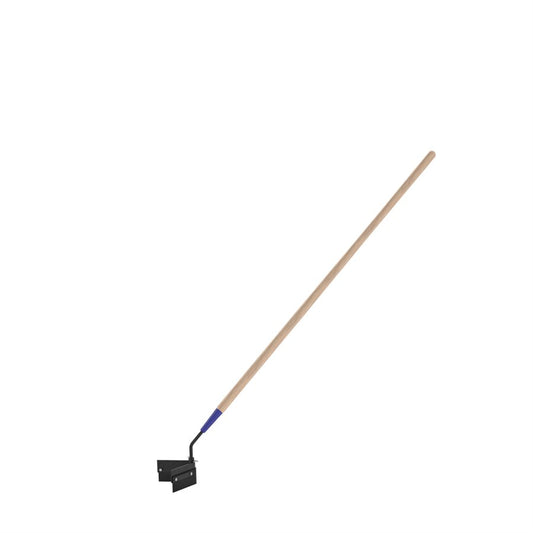 Escobilla de goma reversible en forma de V para asfalto con pasador de extracción rápida - Hoja de neopreno negra