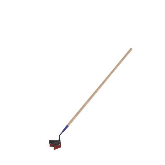 Escobilla de goma reversible para asfalto en forma de V con pasador de extracción rápida - Hoja de silicona roja