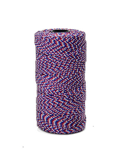 Bonded Braided Line - 685 Foot Red White And Blue (Bon 21-280)