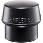 Simplex Replacement Face - Black Rubber - 3.15" Diameter