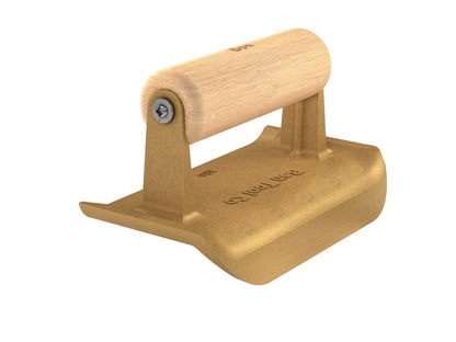 Edger - Bronze - 6" x 2.75" - 1/4" Radius - 5/8" Lip - Wood Handle