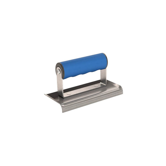 Curved Edger - Carbon Steel - 6" x 3" - 3/8" Radius - Comfort Grip Handle