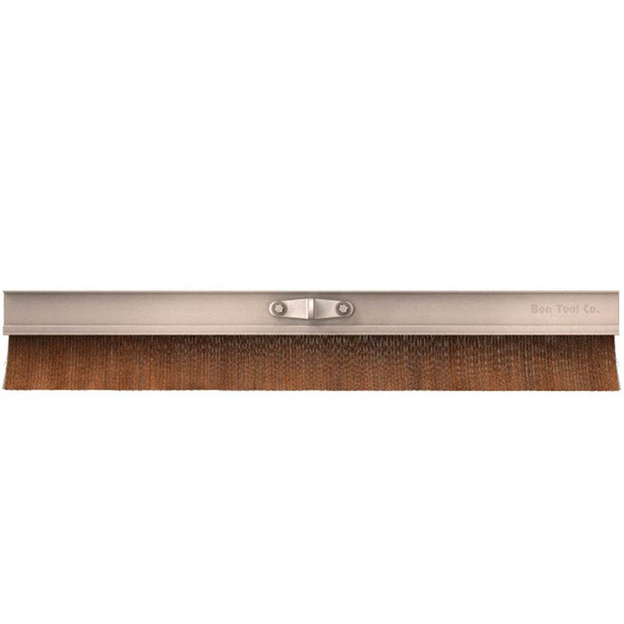 Concrete Finish Brush - 60" Aluminum Block - Soft Horsehair/Poly Bristles