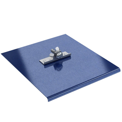 Walk Edger - Aço azul - 9 pol. x 4 pol. - Raio de 3/8 pol. - Lábio de 1/2 pol. (Bon 22-739)