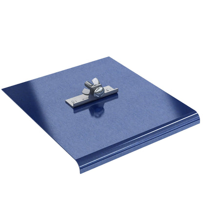 Walk Edger - Aço azul - 9 pol. x 4 pol. - Raio de 3/8 pol. - Lábio de 1/2 pol. (Bon 22-739)