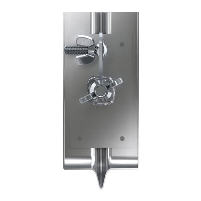 Walk Groover - Stainless Steel - All Angle - 6-inch x 3 1/2-inch W 1/2-inch D 1/4-inch R (Bon 22-817)