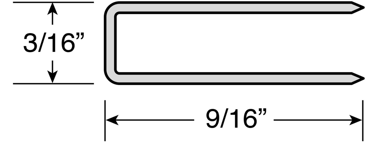 Staples - 9/16-inch - W/Divergent Points - 5000/Pkg (Bon 24-220)