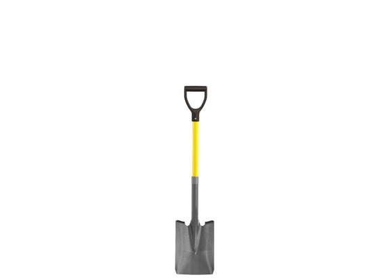 Shovel - Square Point - Closed Back - 27-inch D Fiberglass Handle (Bon 28-147)