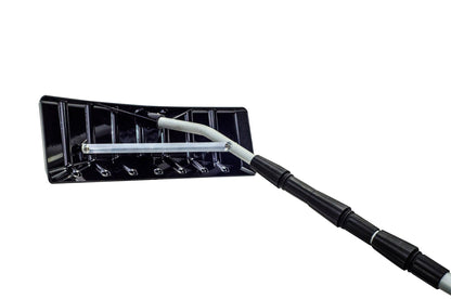 Bon® Rastrillo de techo para nieve - Polietileno - 63.5 cm x 15.2 cm - Mango de aluminio de 4.88 m