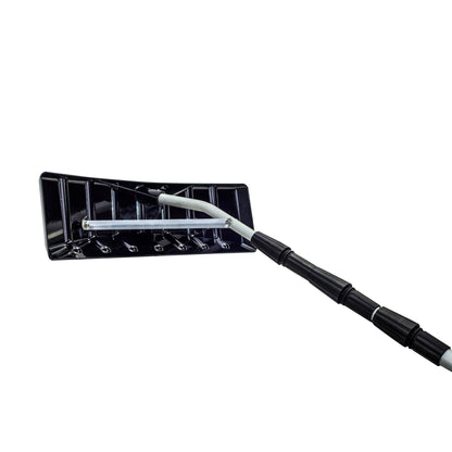 Bon® Rastrillo de techo para nieve - Polietileno - 63.5 cm x 15.2 cm - Mango de aluminio de 4.88 m