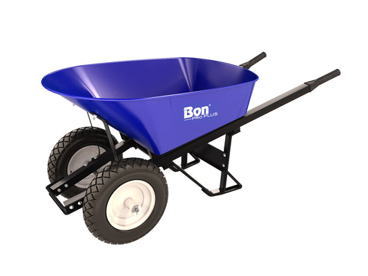 Barrow - Steel - 6 Cubic Feet Tray - Double Flatfree Tire - Steel Handle (Bon 28-905)