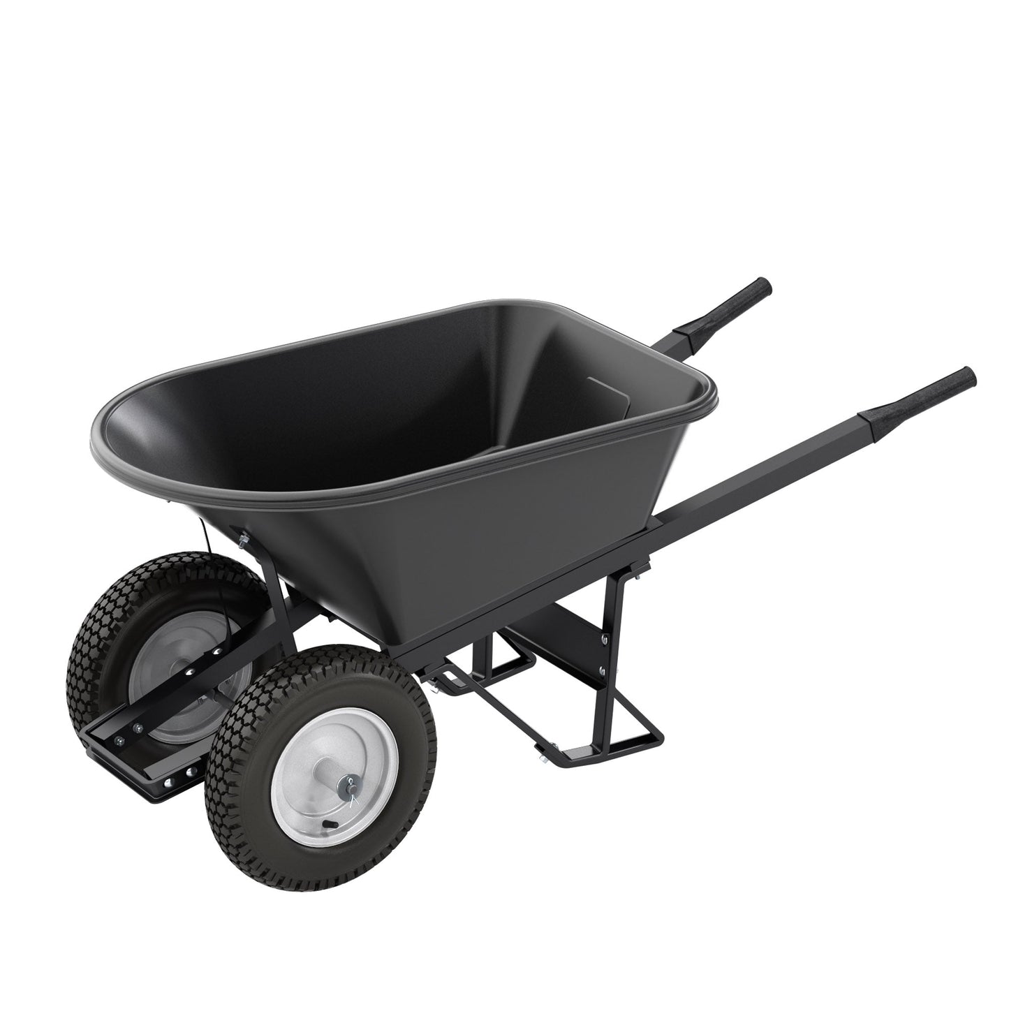 Barrow - Poly - 5.75 Cubic Feet Tray - Double Knobby Tire - Wood Handle