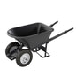 Barrow - Poly - 5 3/4 Cubic Feet Tray - Double Ribbed Tire - Steel Handle (Bon 28-909)