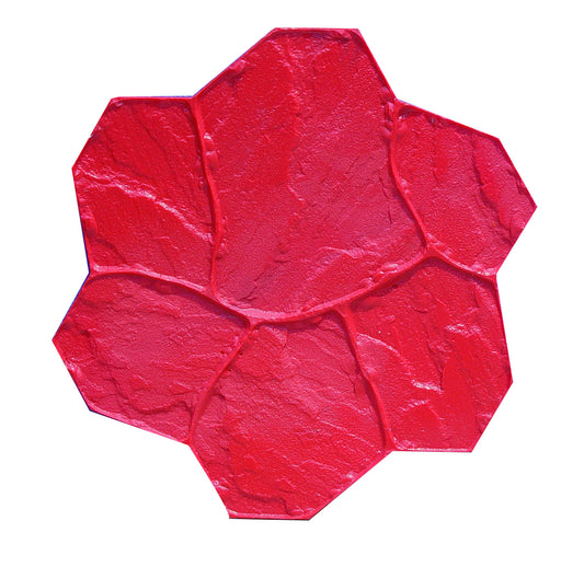 Texture Mat - Random Split Rock - Red - 30-inches x 30-inches (Bon 32-149)