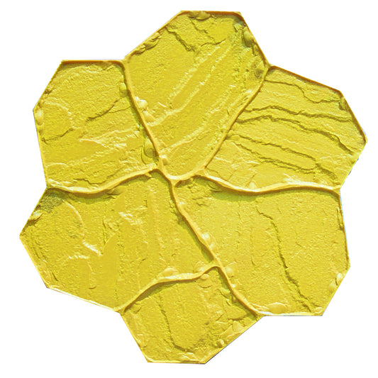 Texture Mat - Random Split Rock - Yellow - 30-inches x 30-inches (Bon 32-151)