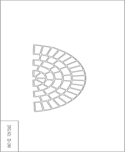 Paper Stencil - Cobble Circle - 5 Foot 4-inch Diameter - 1/Box (Bon 32-249)