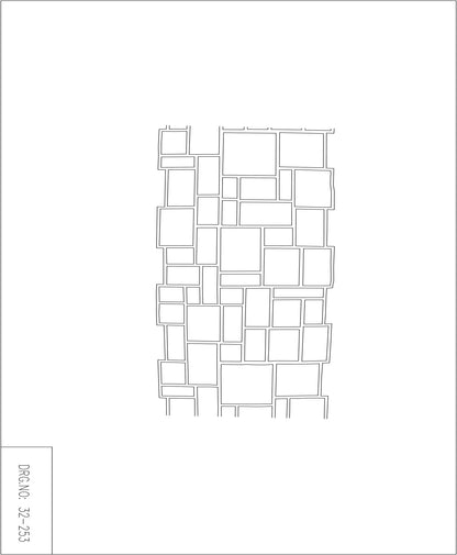 Paper Stencil - Ashlar Cut - 36-inch x 335 Foot (Bon 32-253)