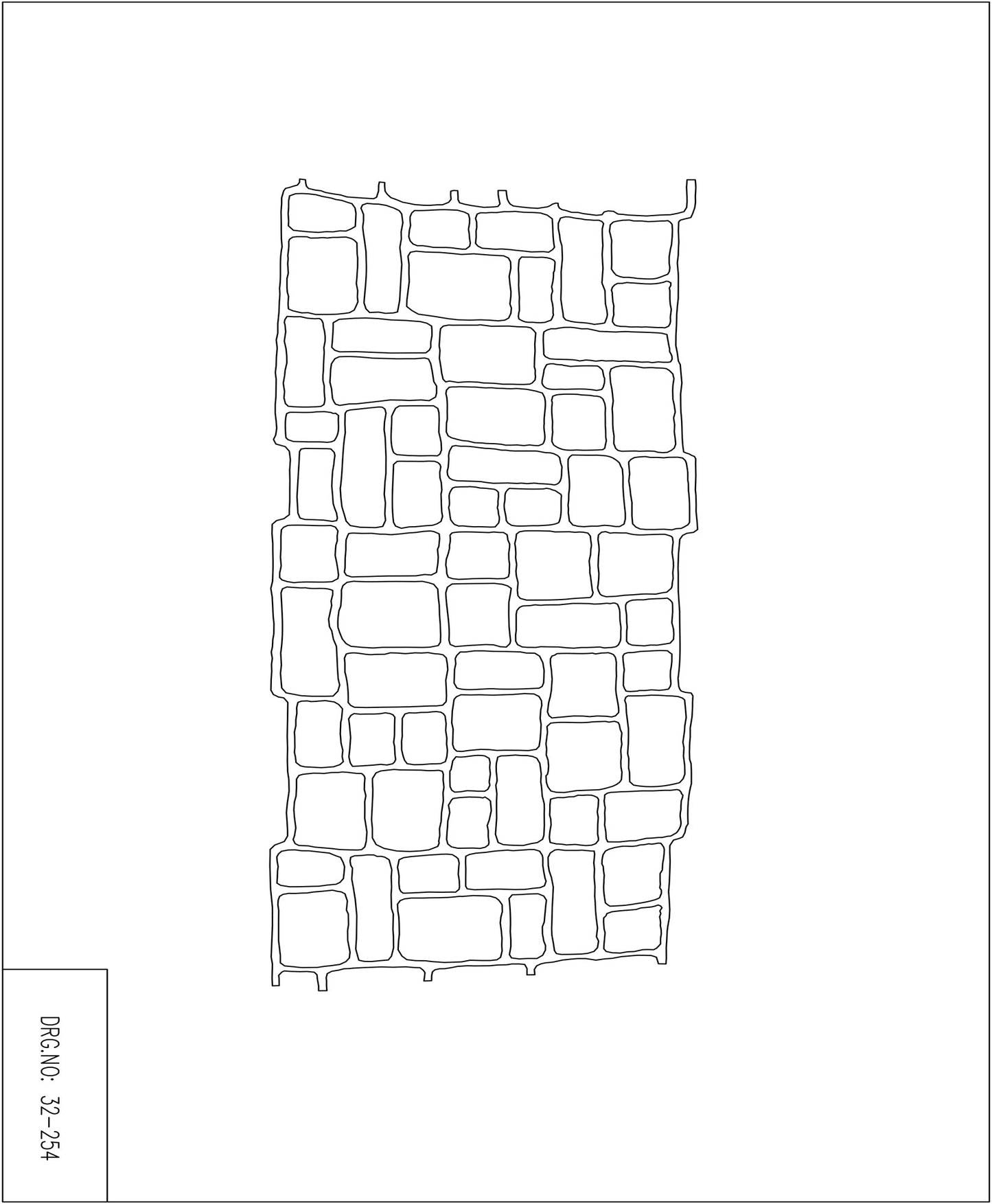 Paper Stencil - Old English Cobble - 33-inch x 365 Foot (Bon 32-254)